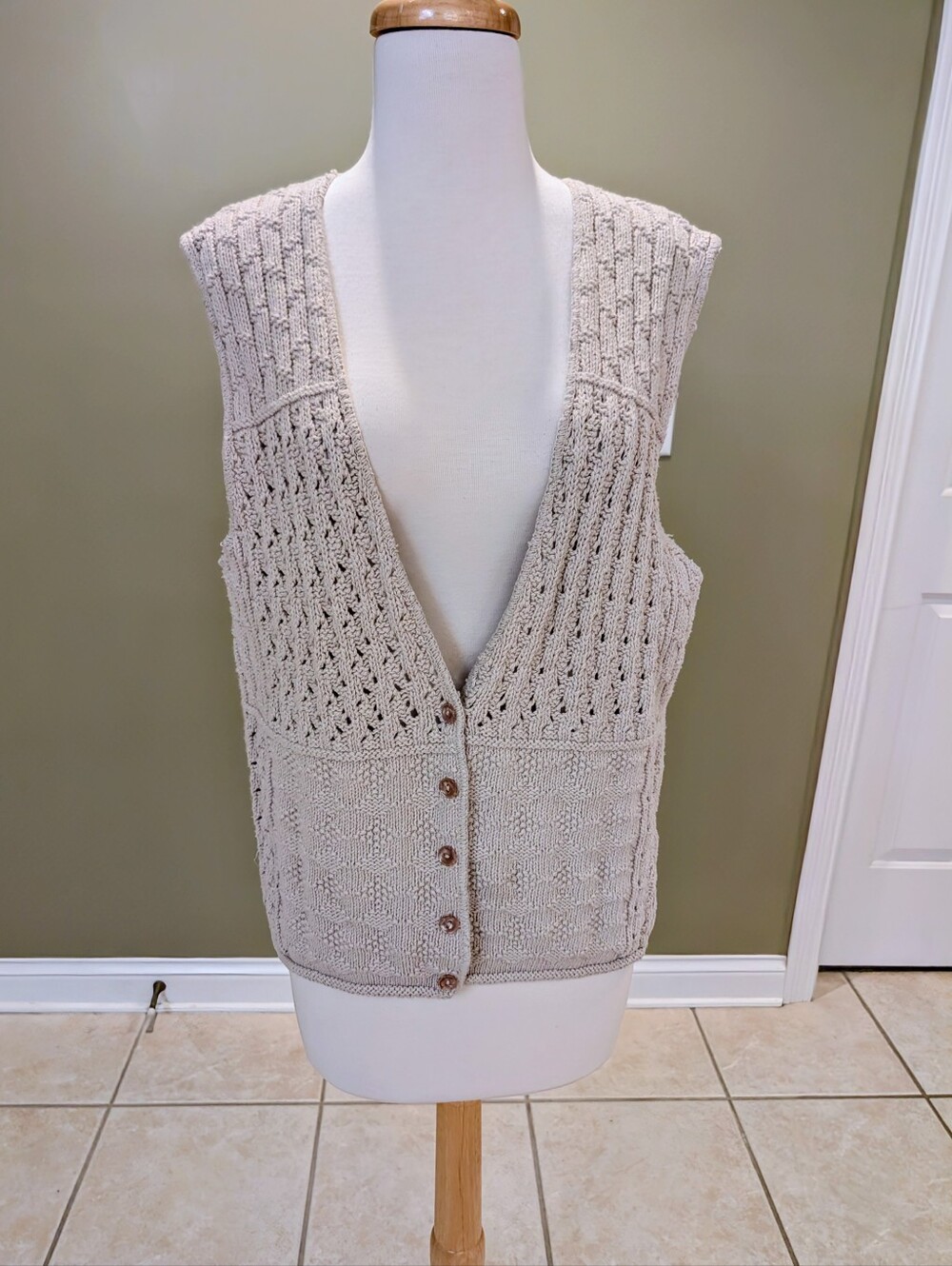 United States Sweaters Vtg Crochet Vest